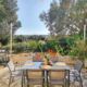 Terrasse coin repas extérieur Villa Parmentile